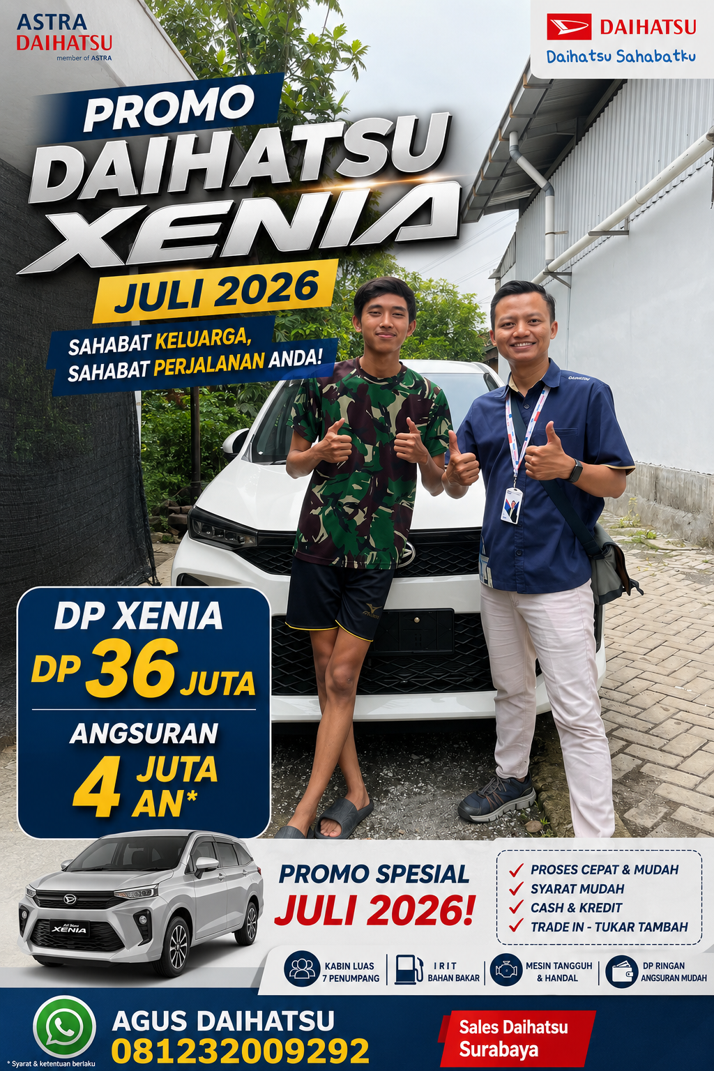 harga kredit xenia surabaya