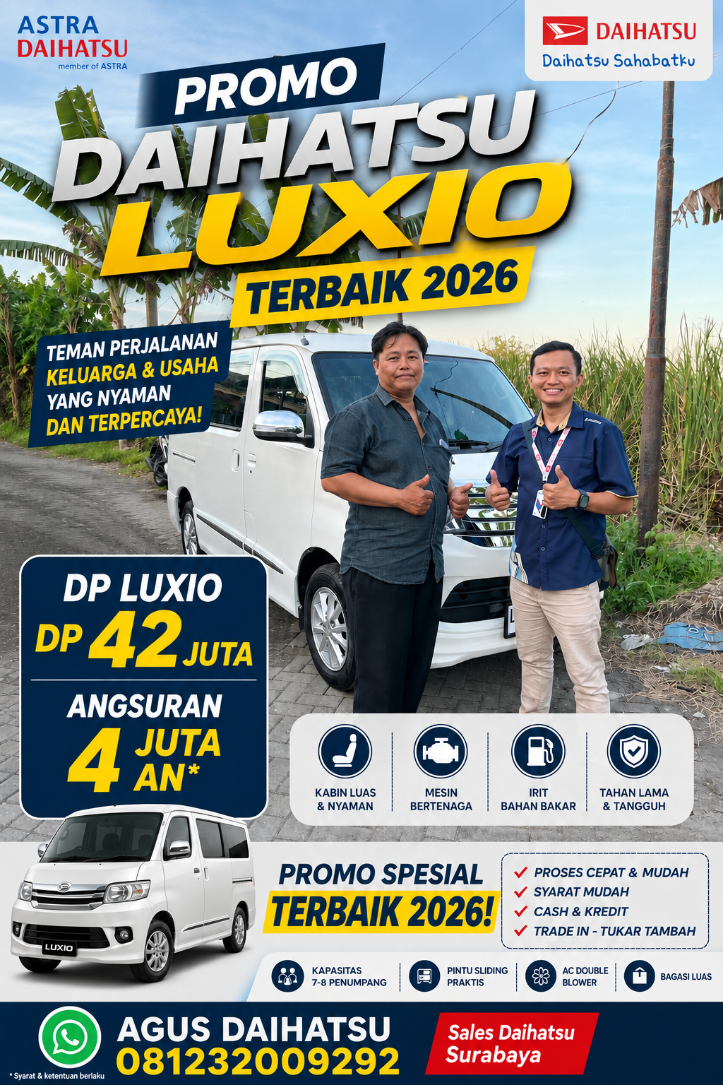 promo harga kredit daihatsu luxio surabaya 2026